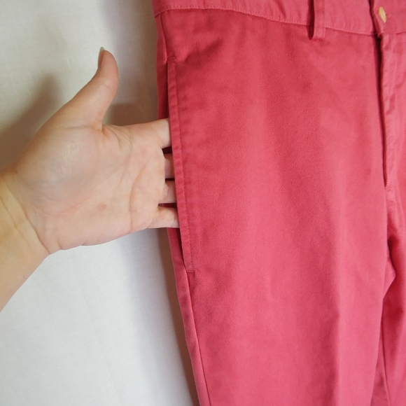 Vineyard Vines Salmon Pink Cotton Pants Size 30x30 - Picture 3 of 6